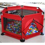 Piscina de pellets premium de 360°: corral seguro para bebés