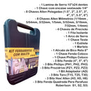 Kit Ferramentas Maleta 246 Peças Com Jogo Soquete Sextavado