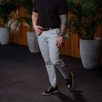 Mocasines elegantes negros con suela de tractor para hombre 