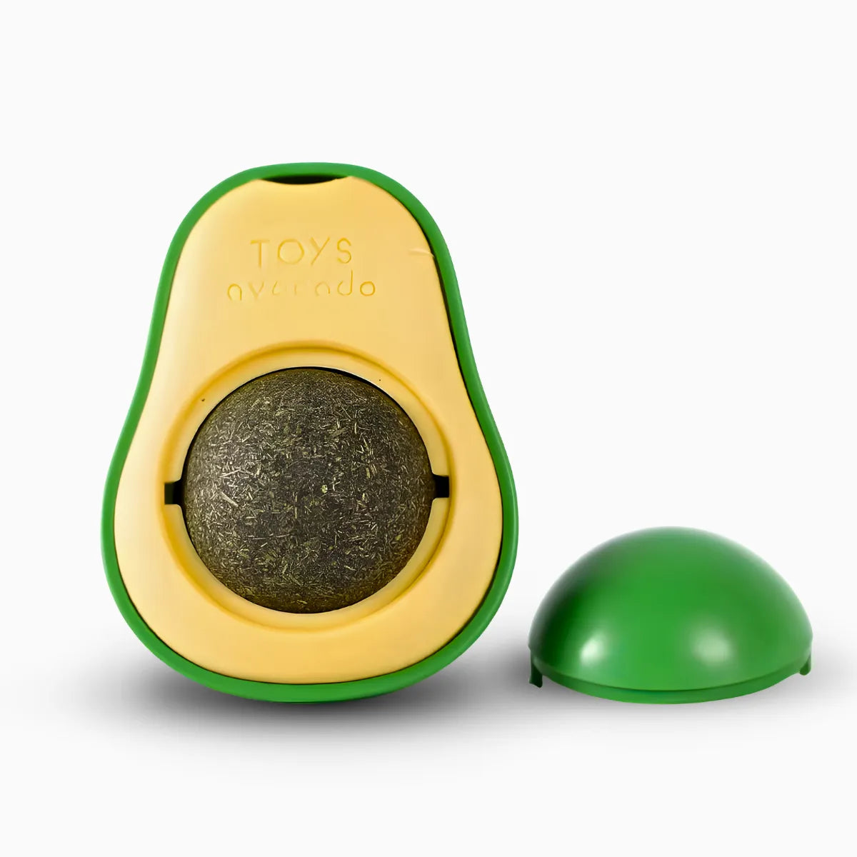 Aguacate de juguete con hierba gatera para gatos