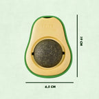 Aguacate de juguete con hierba gatera para gatos