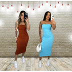 Vestido sin tirantes