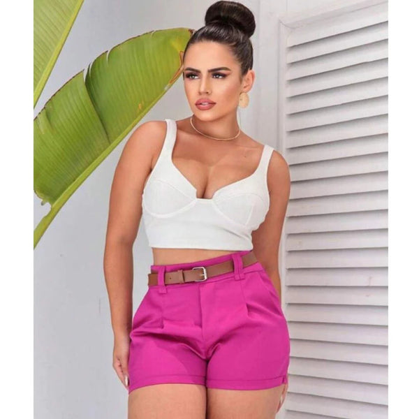 Short Alfaiataria Feminino Social