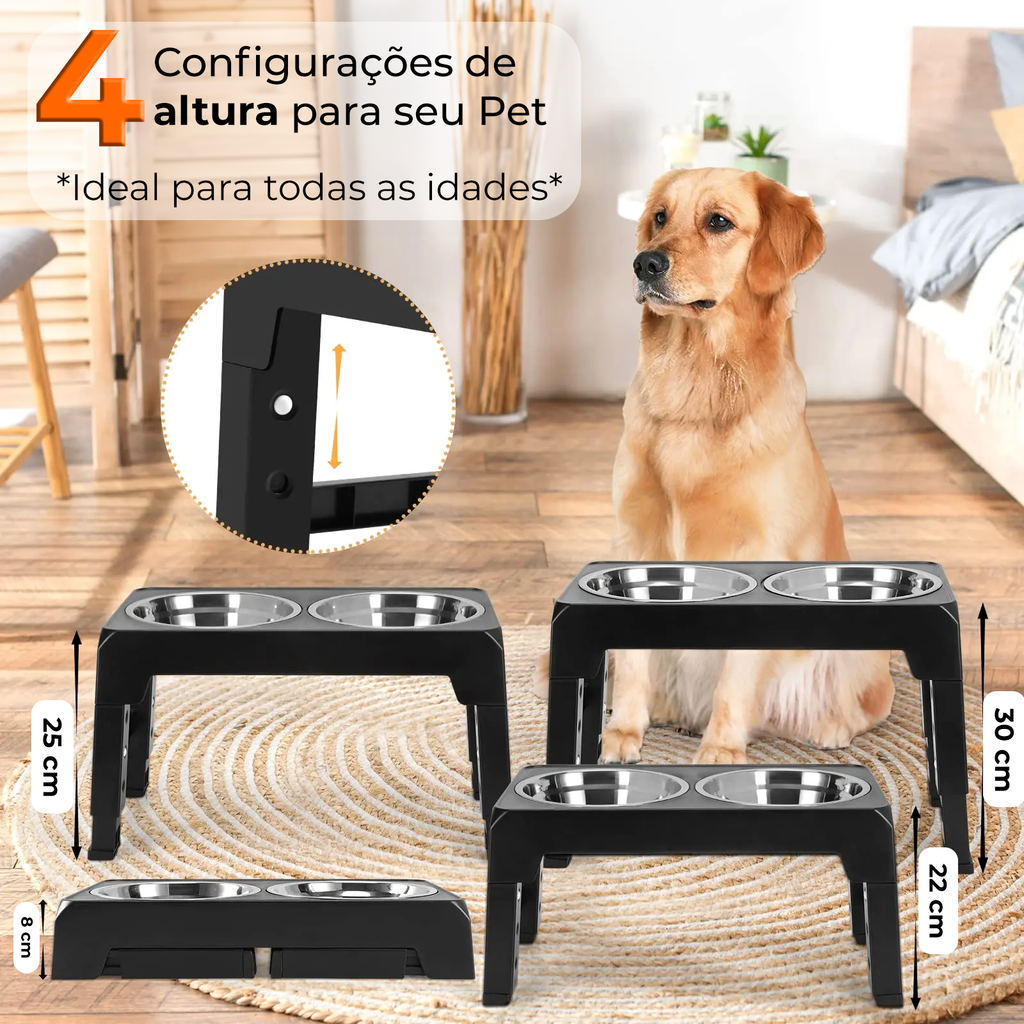 Comedero elevado para mascotas