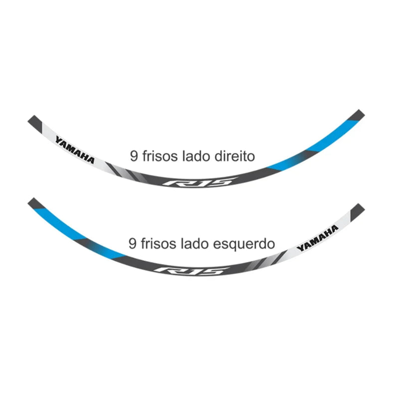 Adesivo Refletivo Roda (Friso) - Yamaha Yzf R15