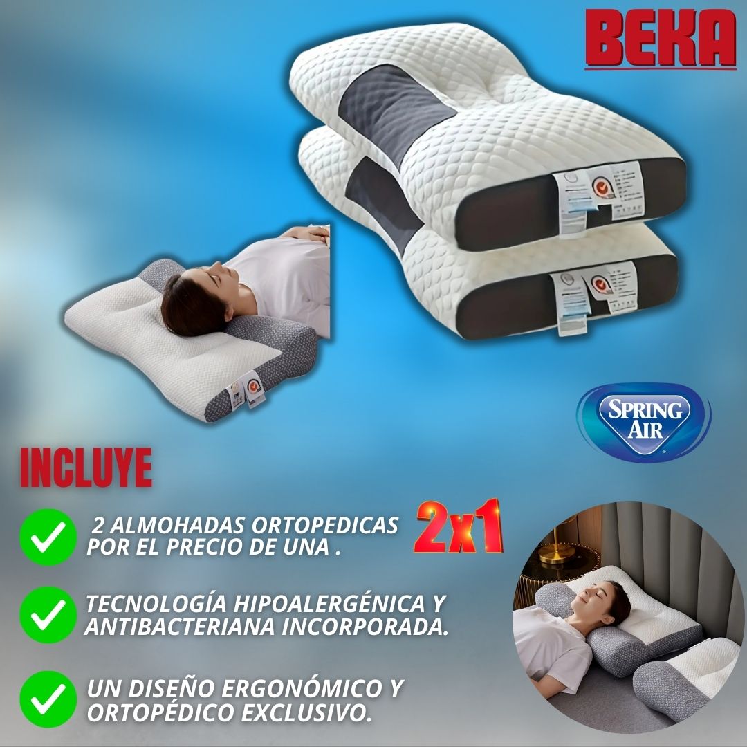 pack de 2 Almohada Ortopédicas |Spring Air® |