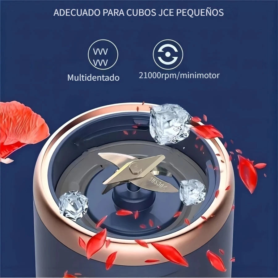 Mini batidora recargable de 300 ml