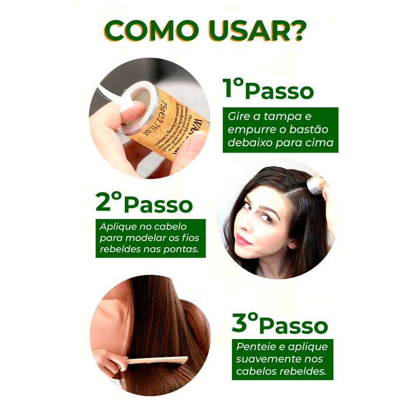 WaxStick - Cera Fixadora de Cabelo