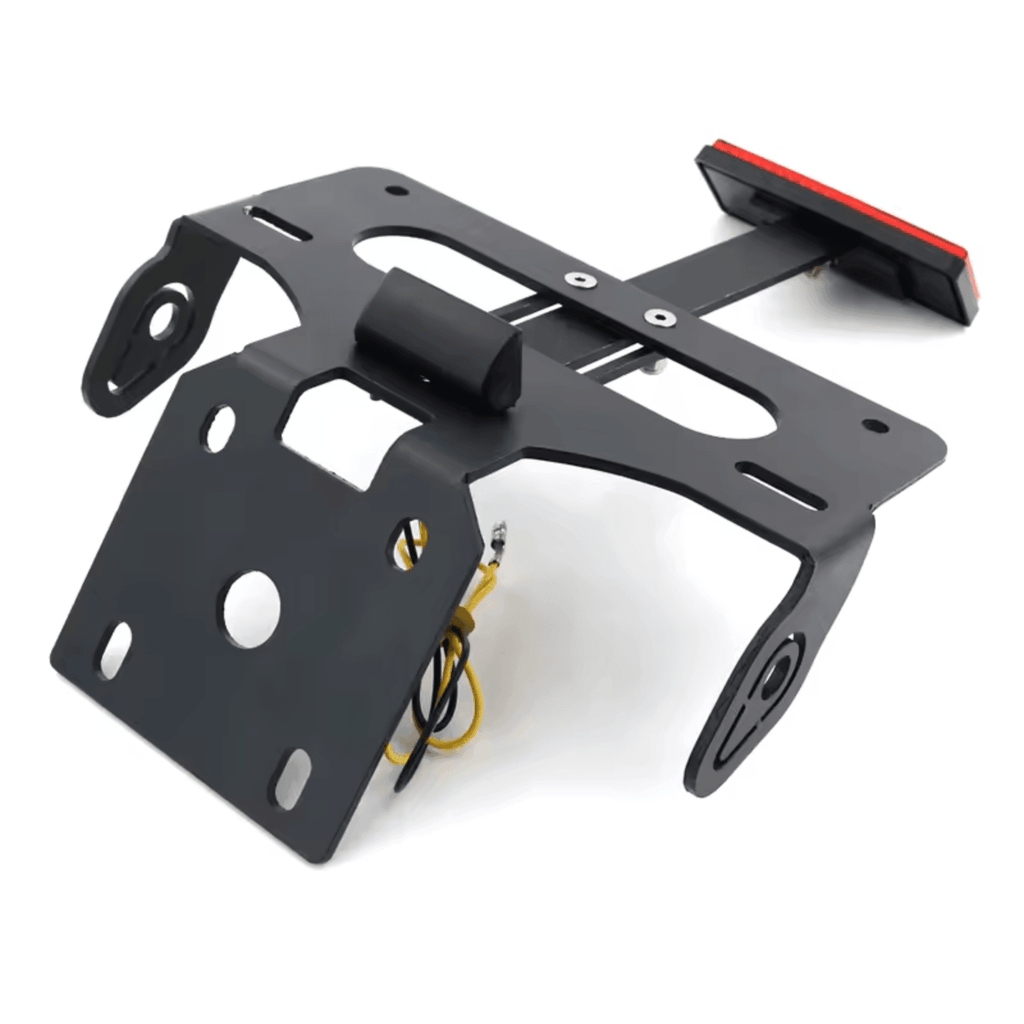 Kit de accesorios - Portamatrículas + Intermitente LED (Extra: Intermitente incorporado)