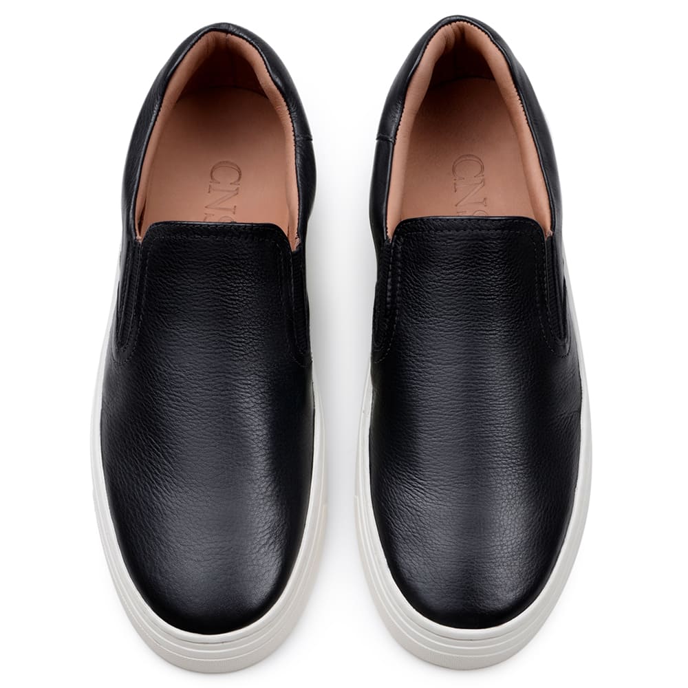 Zapatillas casuales sin cordones para hombre CNS 8607 NEGRAS