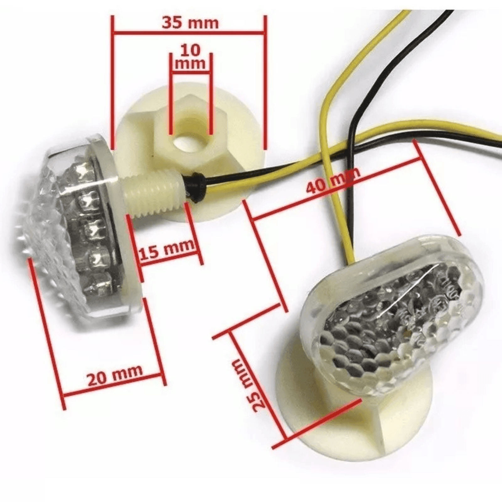 Kit de accesorios - Portamatrículas + Intermitente LED (Extra: Intermitente incorporado)